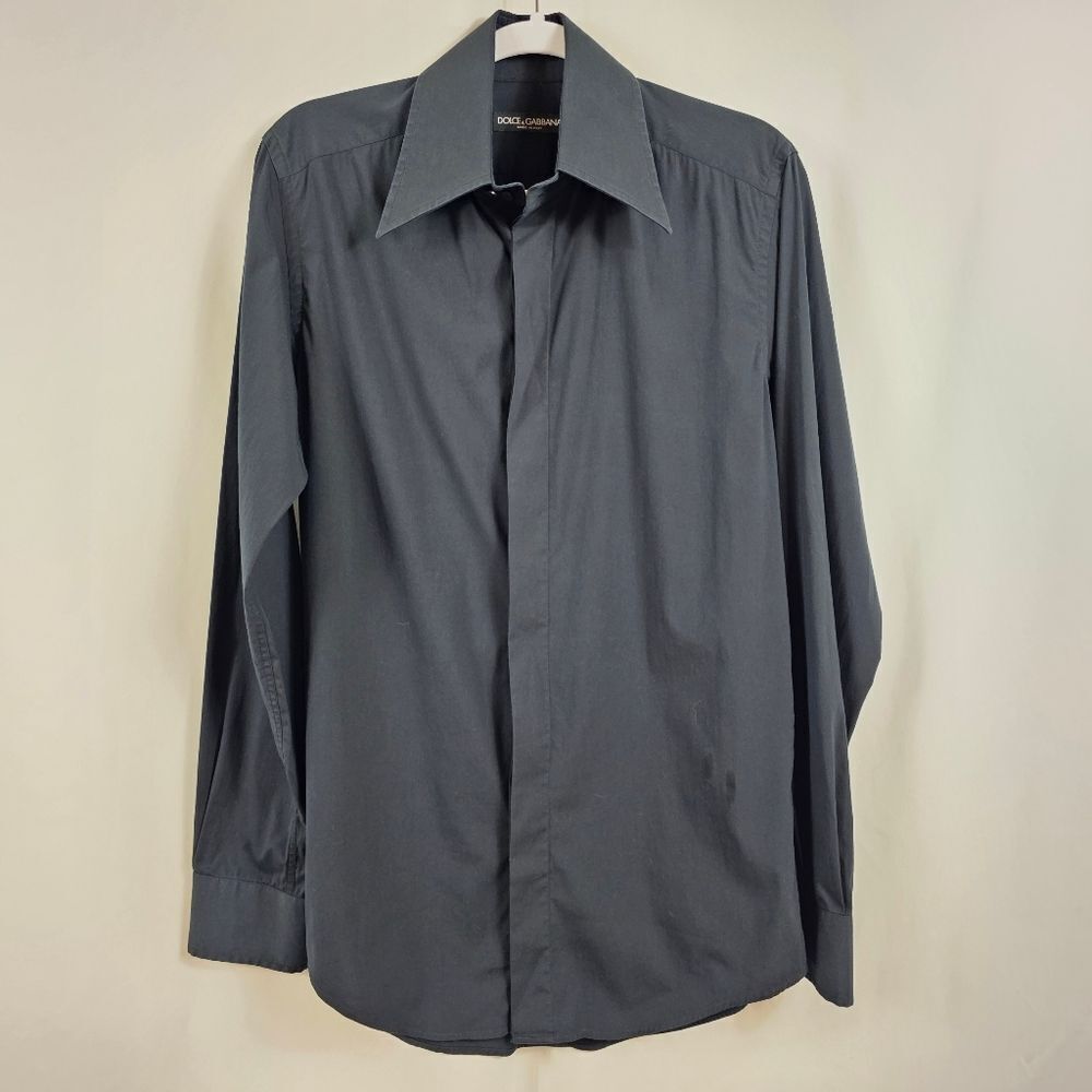 Dolce & Gabbana Button Down in Black - Size 15.5/39